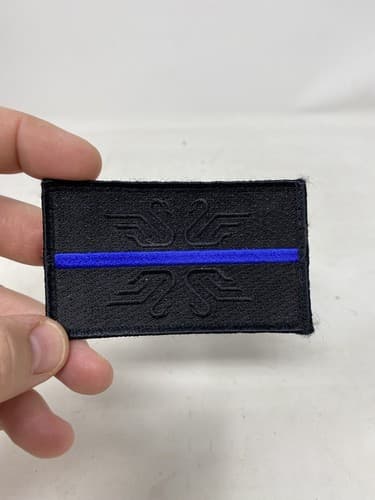 Nick Swan Knives Patches Police Blue Line And Small Eye Patch Rare Hard To Find — photo 4