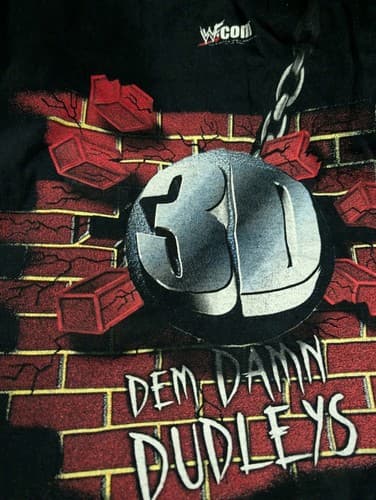 Dudley Boyz 3D Death Drop Dem Damn Dudley T-Shirt XL/2XL? WWF Vintage Authentic — photo 7
