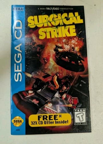 Lot Of 3 Sega CD Disc And Manuals, Tested - Ground Zero, Surgical, Racing — photo 8