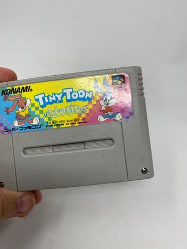 TINY TOON ADVENTURES NINTENDO SUPER FAMICOM JAPAN Cart Only Loose JPN Region Loc — photo 3