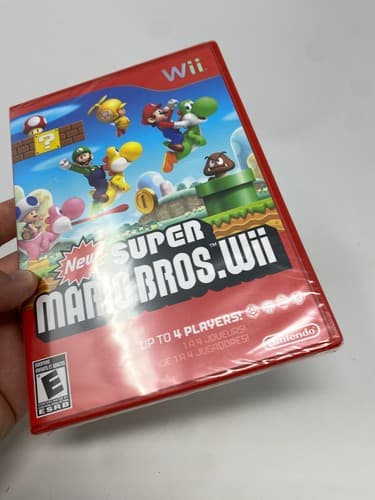 New Super Mario Bros. Wii Red Case New Factory Sealed Nintendo Wii Game 2009 — photo 7