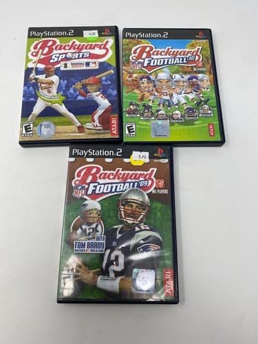 Backyard Sports Case Lot — PS2 Playstation 2 — Football Baseball Basketball