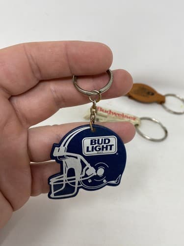 5 Assorted Key Chains/Bottle Openers Bud Light Budweiser Bowl MGD 64 Beer — photo 2