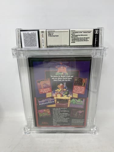 SEGA GENESIS FACTORY SEALED GAME JAMES POND 3 BRAND NEW WATA 9.4 A TOP OF POP 1 — photo 3