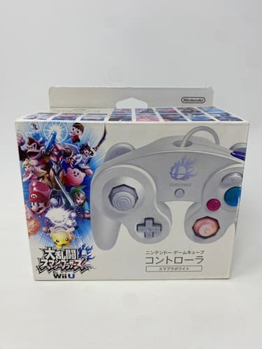 Nintendo Wii U OEM Smash Bros. White GameCube Controller In Box | US SELLER