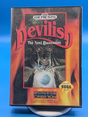 Devilish (Sega Genesis) Complete CIB, Tested And Working