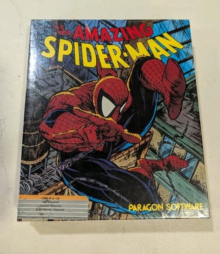 SEALED Spider-Man Commodore 64 C64 Game Paragon Software Marvel NEW Sealed