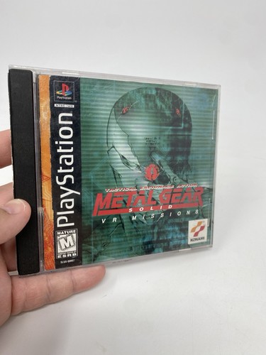 Metal Gear Solid VR Missions PlayStation 1 PS1 Disc And Manual No Back Art READ