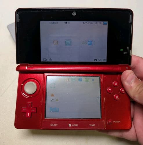 Nintendo 3DS Flame Red Handheld Console System, Tested With Charger — photo 9
