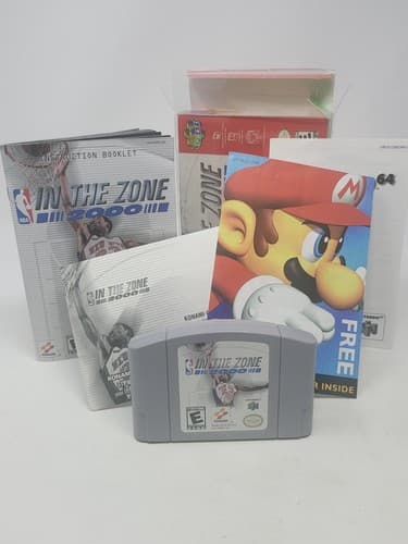 NBA in the Zone 2000 N64 - Authentic Complete In Box CIB - Reg Card Rare — photo 8