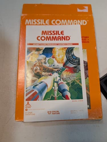 Atari 2600 Missile Command Complete In Box CIB Tested — photo 8