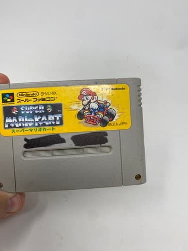 Super Mario Kart Nintendo SFC Super Famicom SHVC-MK Game Soft Japan Cart Only — photo 3