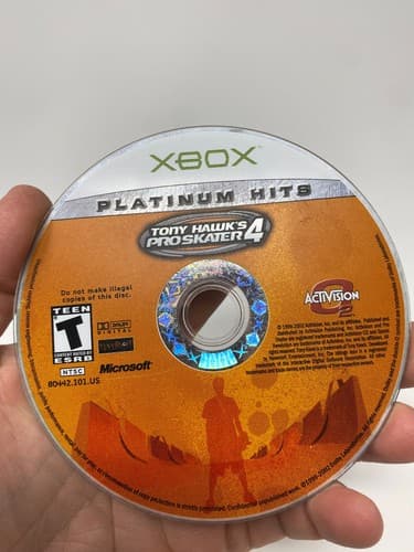 DISC ONLY- TONY HAWK'S PRO SKATER 4 PLATINUM HITS MICROSOFT ORIGINAL XBOX GAME — photo 2