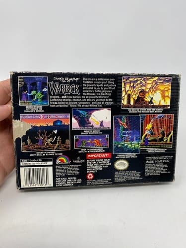 Beware the Ultimate Evil of Warlock SNES Cart & Box Only Super Nintendo — photo 8