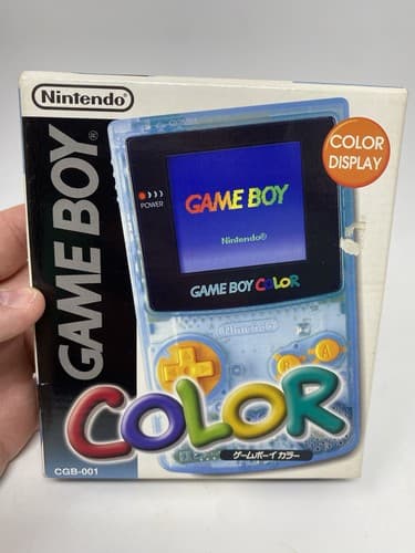 Gameboy Color Tsutaya Water Blue Console Japan *HOLY GRAIL - COMPLETE*