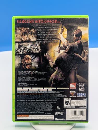 Condemned 2 Bloodshot Xbox 360 Disc And Case/Artwork, No Manual, Tested — photo 2