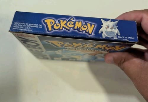 Pokemon Blue 1st Print Red Text Error Box Only NO GAME Nintendo Game Boy — photo 3