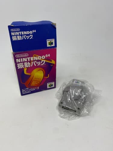 Official Nintendo 64 Rumble Pak Pack *NUS-013* OEM Japan w/box and battery cover — photo 9
