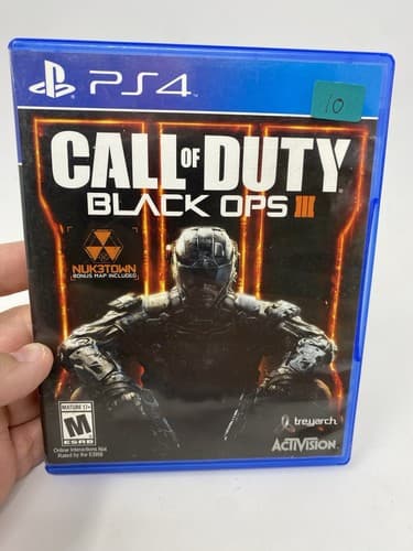 CALL OF DUTY: BLACK OPS III GAME FOR PLAYSTATION 4 PS4, GAME DISC, CASE, ACTIVIS