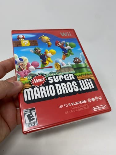New Super Mario Bros. Wii Red Case New Factory Sealed Nintendo Wii Game 2009 — photo 6