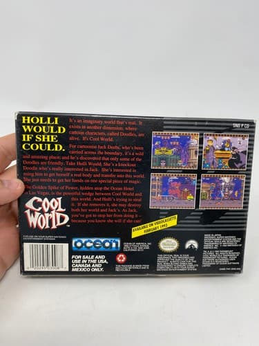 Cool World Super Nintendo SNES CIB Complete w/ registration poster inserts NICE — photo 7