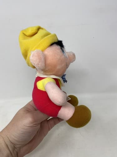 Vtg Pinocchio Walt Disney's Productions Classic Plush Stuffed Doll Toy 8" NOS — photo 5