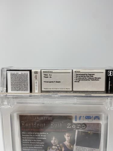 Resident Evil Zero Archives Nintendo Wii CAPCOM Sealed New WATA 9.4 A+ — photo 6