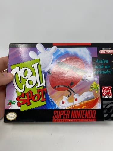 Cool Spot Super Nintendo CIB Complete SNES Cart Box & Manual Tested — photo 2