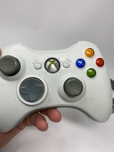 Microsoft Xbox 360 Wireless Controller White with Charging Cable and Headset OEM — photo 3