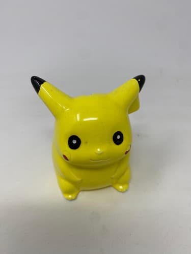 Nintendo Pikachu Ceramic Coin Piggy Bank Complete Set with Coin Plug