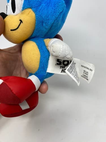 Classic Sonic the Hedgehog Plush Big Head Sitting Stuffed Toy Blue Sega — photo 3