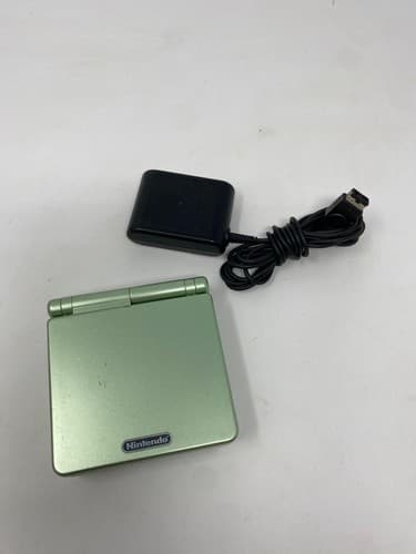 【Excellent】Nintendo GameBoy Advance SP Pearl Green GBA Console #RET08/0603/02