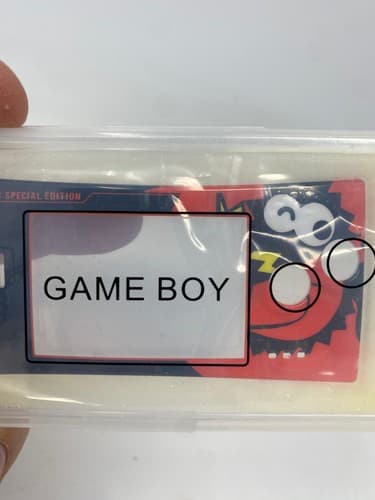 Game Boy Micro CoroCoro Comic Style Replacement Faceplate Red Black w/ Case — photo 3