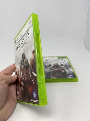 Xbox 360 Game Lot Of 2 Bundle Assassin's Creed 2 Brotherhood Cleaned & Tested — photo 3