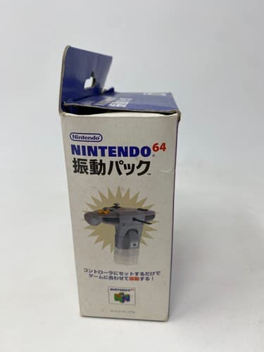 Official Nintendo 64 Rumble Pak Pack *NUS-013* OEM Japan w/box and battery cover — photo 5