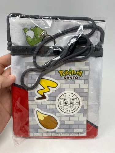 PokéPark KANTO Elite Trainer Pouch with Sticker Japan Substitute Charm