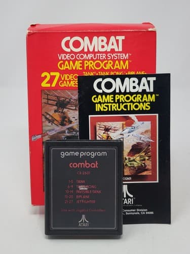 COMBAT - Atari 2600 VCS Game, Tested & Working, Complete in Box, CIB — photo 2