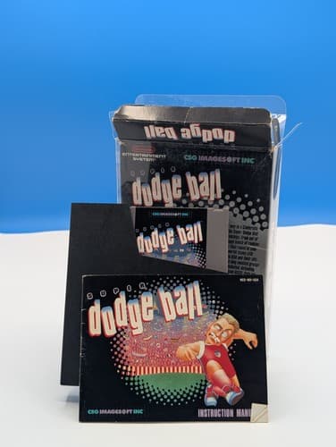 Super Dodge Ball (Nintendo NES, 1989) Authentic Cartridge & Box Manual, Tested — photo 4