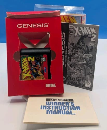 X-Men 2: Clone Wars, Sega Genesis, 1995, CIB, Manual, Authentic — photo 3