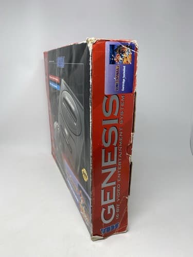 Sega Genesis Model 2 Console CIB Console Controller Insert Box Tray Tested Works — photo 2