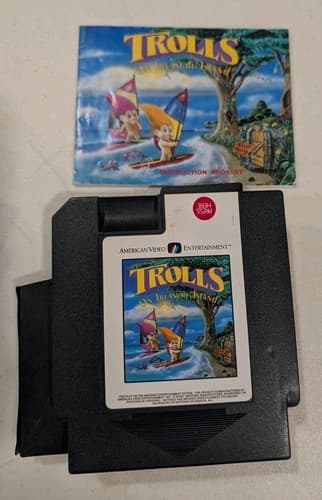 Trolls NES Cart And Manual Nintendo, Tested And Working