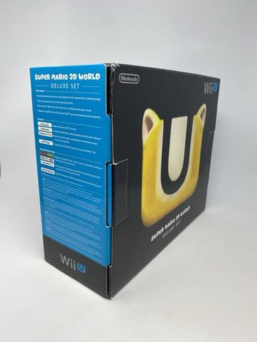 Nintendo Wii U Black Super Mario 3D World Deluxe Set Console/W Controllers — photo 4