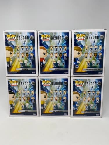 Funko Pop! Star Trek Vinyl Figures Lot of 6 - Captain Kirk Chekov Sulu Scotty — photo 5