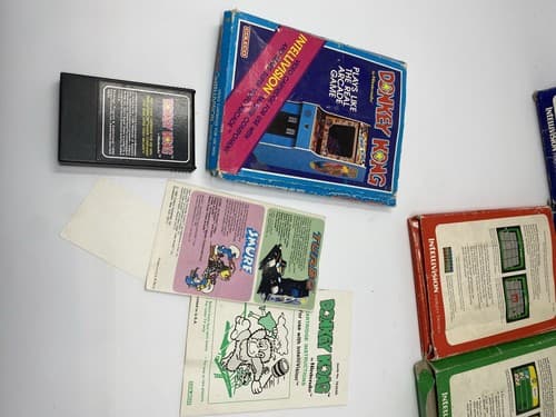 Mattel Intellivision Game Lot of 6 Games Donkey Kong Frogger Star Strike Etc — photo 3