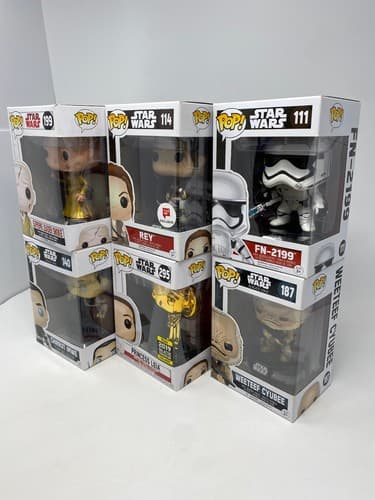 Funko Pop! Star Wars Vinyl Figures Lot of 6 - Princess Leia Rey FN-2199 — photo 8