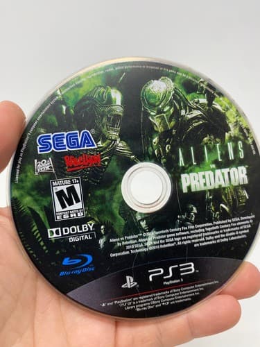 Aliens vs. Predator PlayStation 3 Disc Only PS3 No Box or Manual