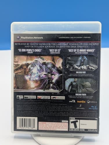 CIB ~ Star Wars II, The Force Unleashed For PS3, PlayStation 3 Game, Box, Manual — photo 2
