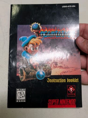 Incantation SNES Super Nintendo Manual Only Rare, Good Condition — photo 3