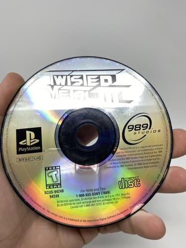 Twisted Metal III (Sony PlayStation 1, 1998) Disc Only Tested Authentic — photo 2