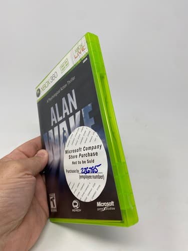 Microsoft Alan Wake Xbox 360 Action Adventure Psychological Thriller Employee — photo 2